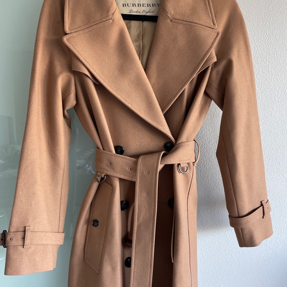 Beige warm stylish long coat